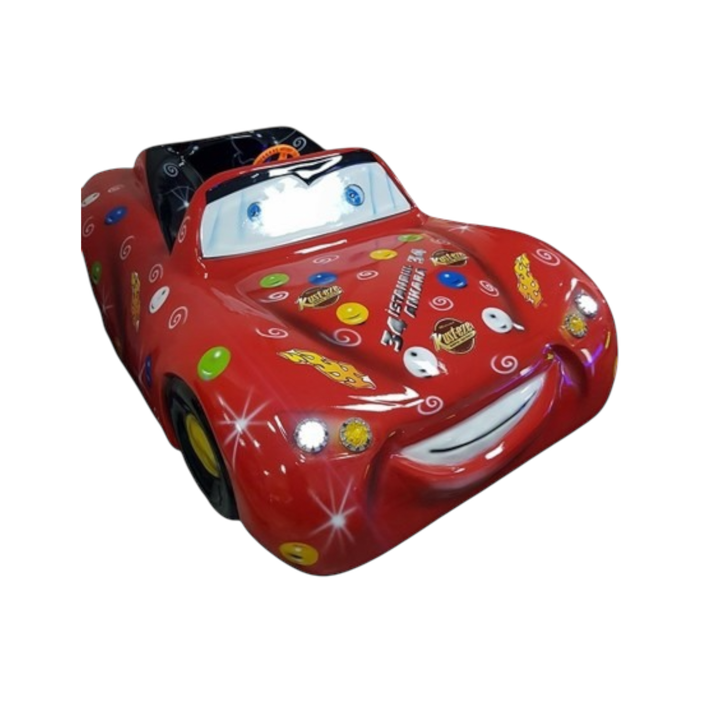 Rotes Rennauto Kiddie Ride