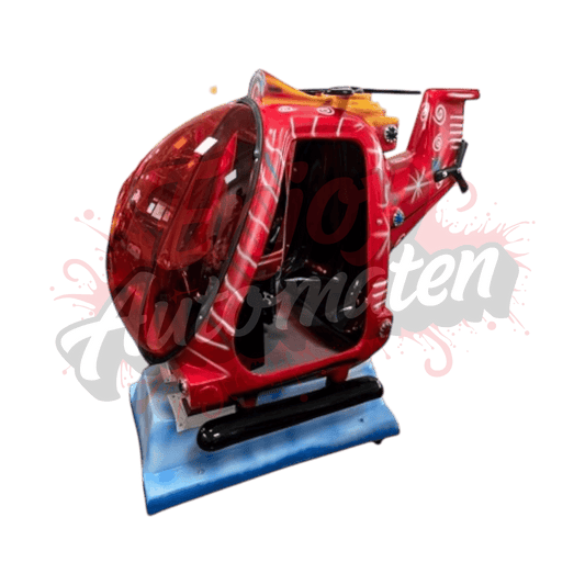 Roter Helikopter Kiddie Ride