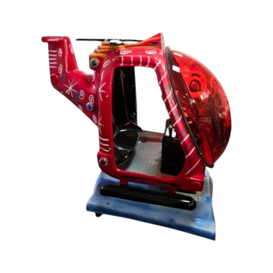 Roter Helikopter Kiddie Ride