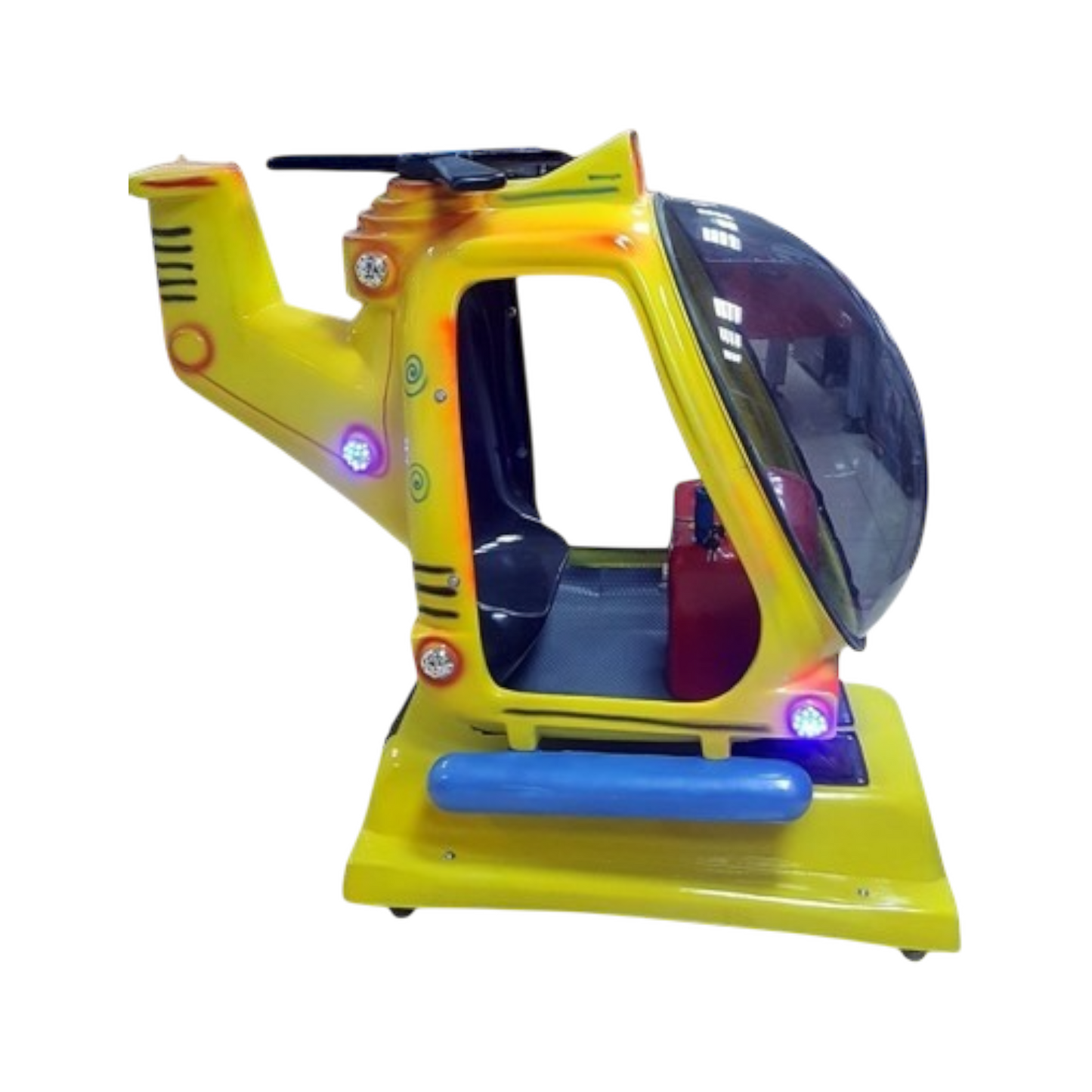 Roter Helikopter Kiddie Ride