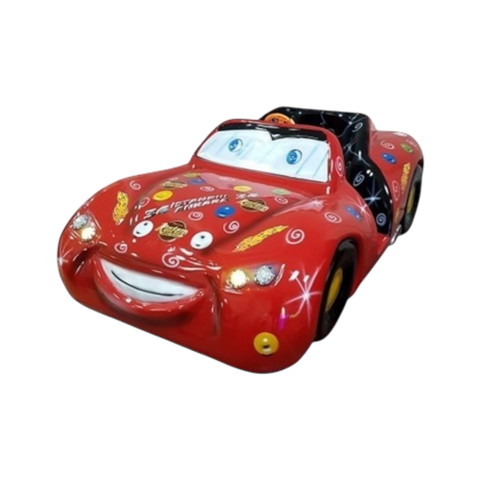 Rotes Rennauto Kiddie Ride, münzbetriebenes Kinderfahrgeschäft