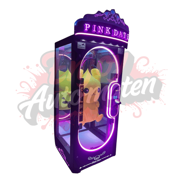 Pink Date Kuscheltierautomat mit Münz- und Scheineinwurf