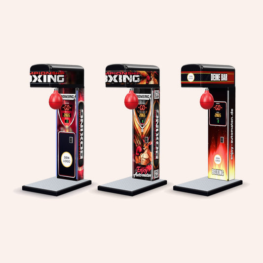 Boxautomat selbst gestalten: drei Designs aus dem 3D-Konfigurator